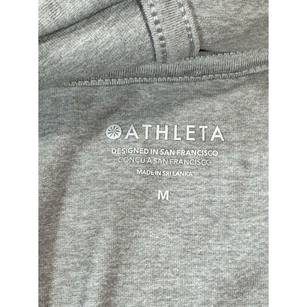 Athleta Women's Norwegian Grey Uptempo Hoodie Sweatshirt Size Medium - Picture 11 of 12